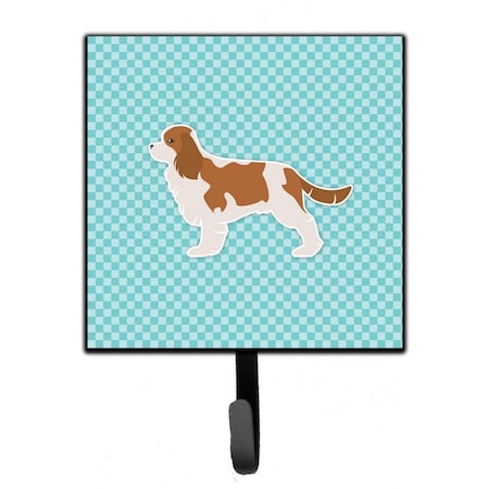 Carolines Treasures Cavalier King Charles Spaniel Checkerboard Blue Leash or Key Holder BB3749SH4